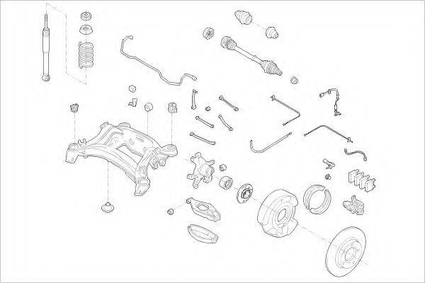 DELPHI MERC08381R Підвіска колеса