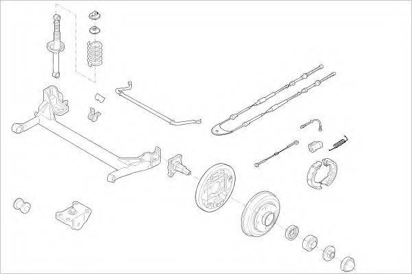 DELPHI FORD01073R Підвіска колеса