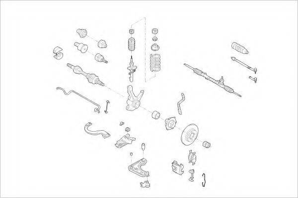 DELPHI FORD01073F Підвіска колеса