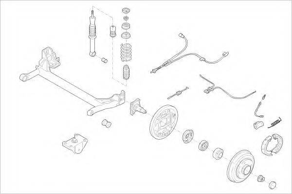 DELPHI FORD17305R Підвіска колеса