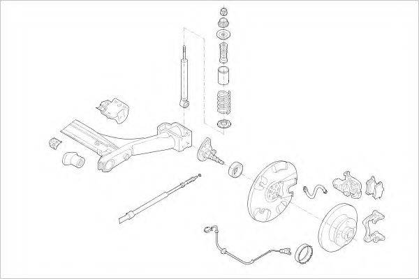 DELPHI VW05717R Підвіска колеса