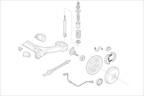 DELPHI VW01898R Підвіска колеса