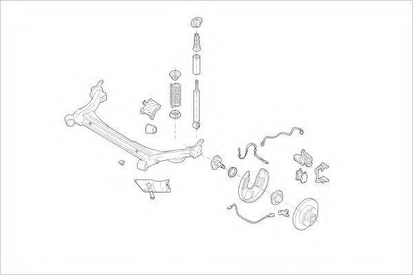 DELPHI VW11779R Підвіска колеса