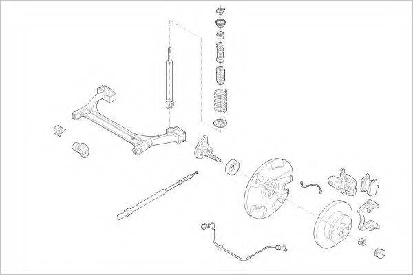 DELPHI VW01710R Підвіска колеса