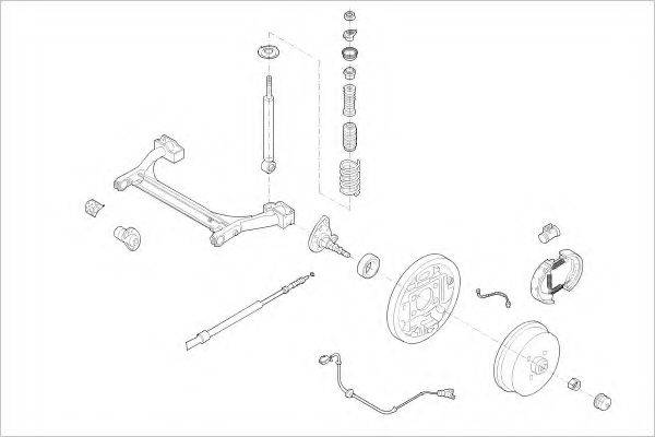 DELPHI VW01915R Підвіска колеса