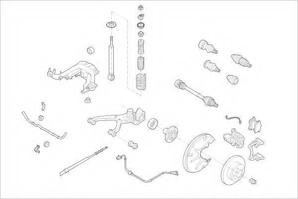 DELPHI VW05944R Підвіска колеса