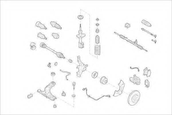 DELPHI VW05944F Підвіска колеса