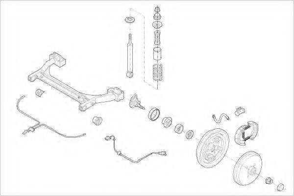 DELPHI VW05712R Підвіска колеса