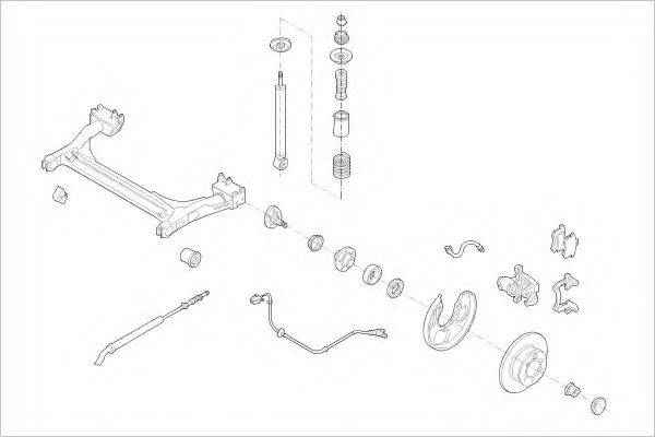 DELPHI VW09904R Підвіска колеса