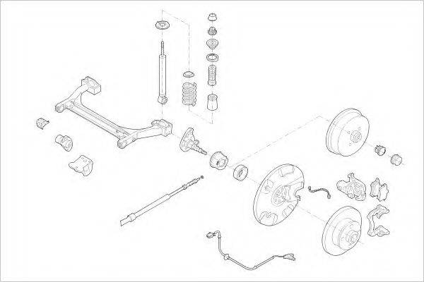 DELPHI VW08642R Підвіска колеса