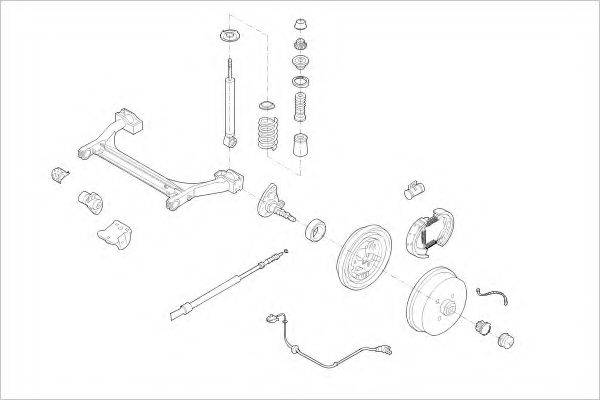 DELPHI VW01659R Підвіска колеса