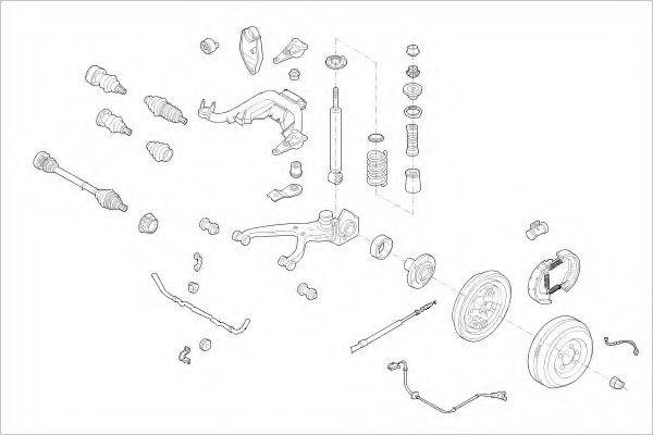 DELPHI VW01650R Підвіска колеса