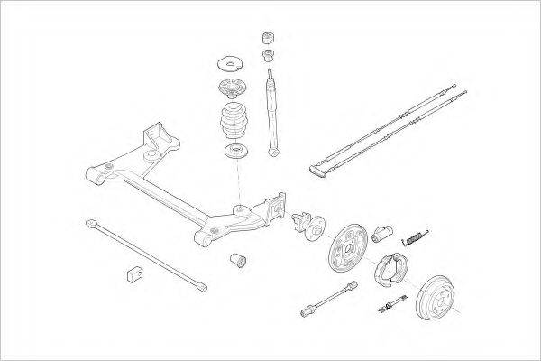 DELPHI OPEL15236R Підвіска колеса