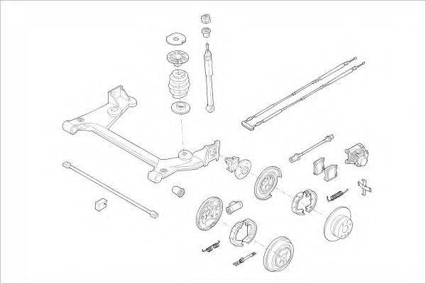 DELPHI OPEL04743R Підвіска колеса