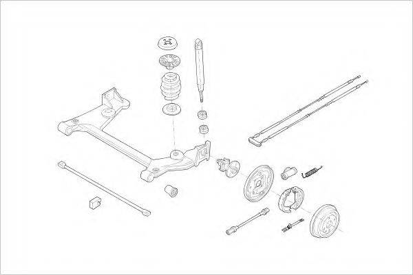 DELPHI OPEL10724R Підвіска колеса