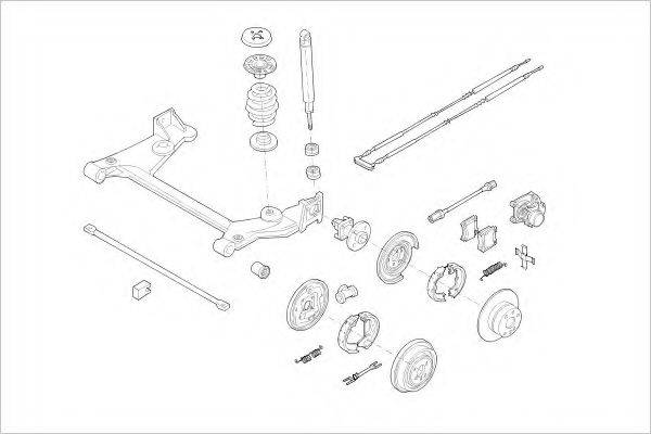 DELPHI OPEL04093R Підвіска колеса