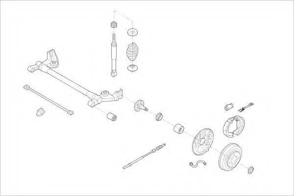 DELPHI OPEL18229R Підвіска колеса