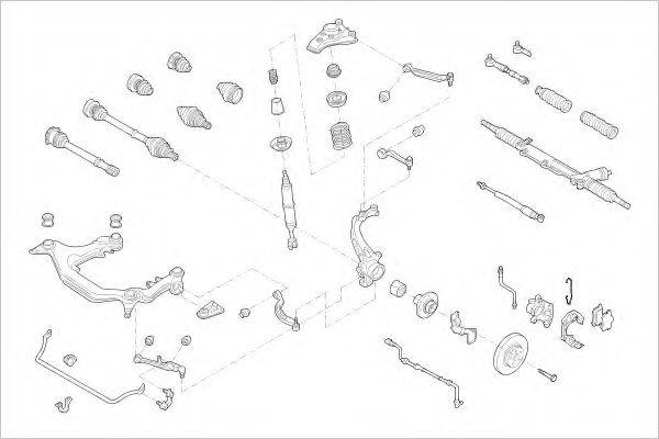 DELPHI AUDI04616F Підвіска колеса