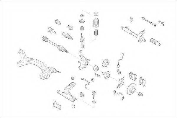 DELPHI SEAT07896F Підвіска колеса