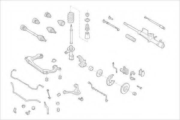 DELPHI AUDI05018F Підвіска колеса