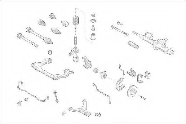 DELPHI AUDI01443F Підвіска колеса