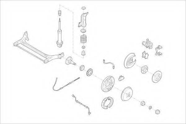 DELPHI AUDI01443R Підвіска колеса