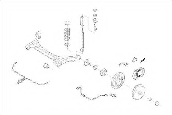 DELPHI VW08973R Підвіска колеса