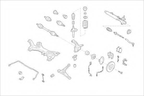 DELPHI VW05723F Підвіска колеса