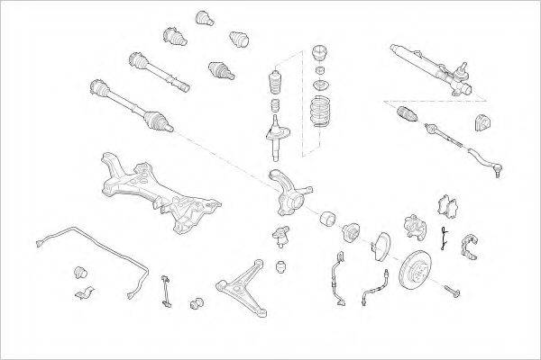 DELPHI VW08958F Підвіска колеса