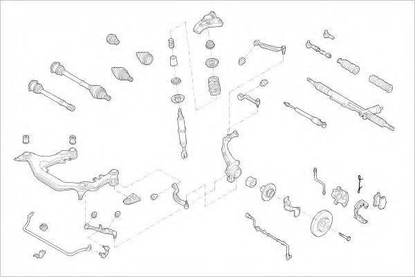 DELPHI VW05727F Підвіска колеса