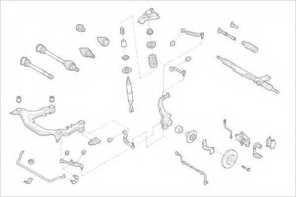 DELPHI VW05729F Підвіска колеса