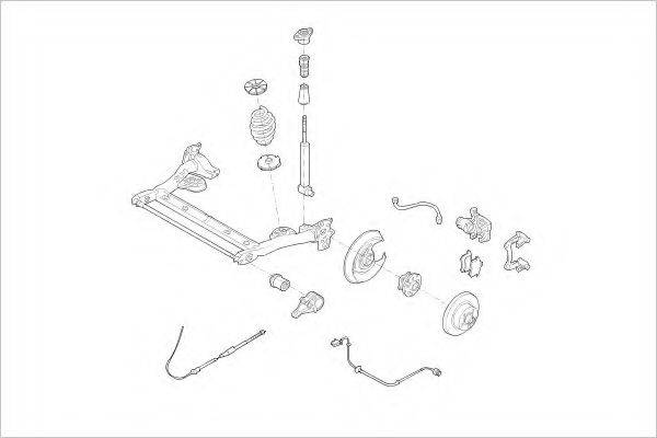 DELPHI VW05729R Підвіска колеса