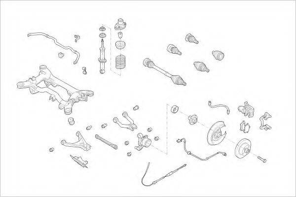 DELPHI VW08439R Підвіска колеса