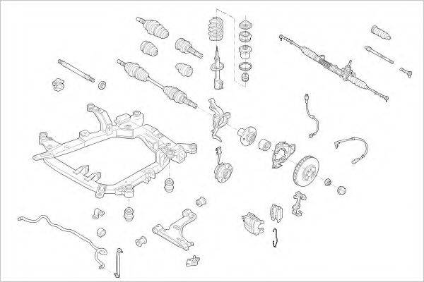 DELPHI OPEL09986F Підвіска колеса