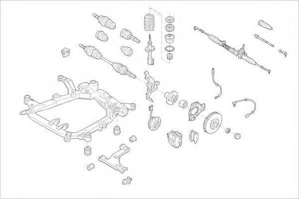 DELPHI OPEL17248F Підвіска колеса