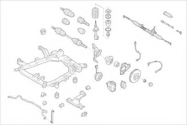 DELPHI OPEL10164F Підвіска колеса