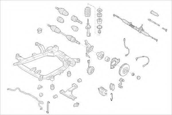 DELPHI OPEL09003F Підвіска колеса