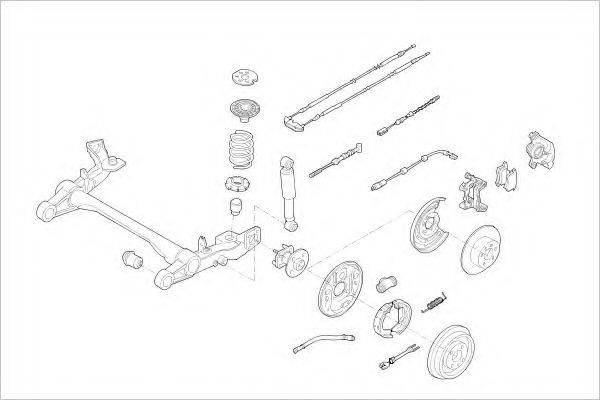 DELPHI OPEL10164R Підвіска колеса