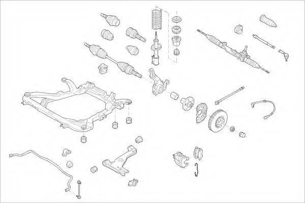 DELPHI OPEL05921F Підвіска колеса