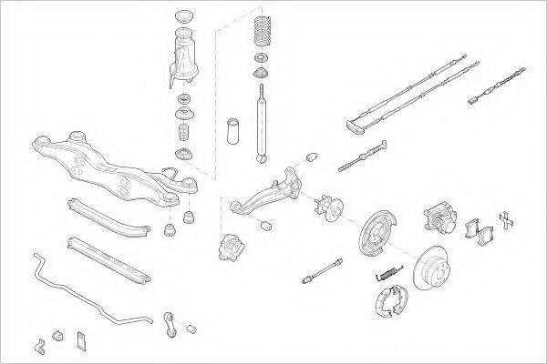 DELPHI OPEL05921R Підвіска колеса