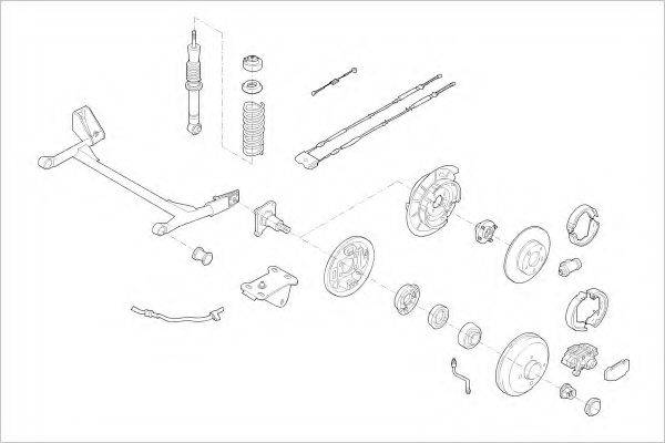 DELPHI FORD03895R Підвіска колеса