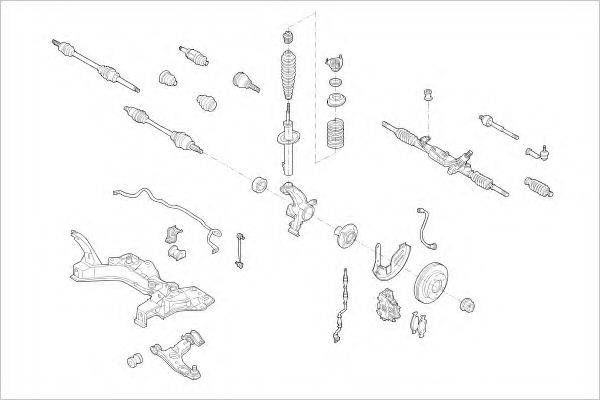 DELPHI FORD09642F Підвіска колеса