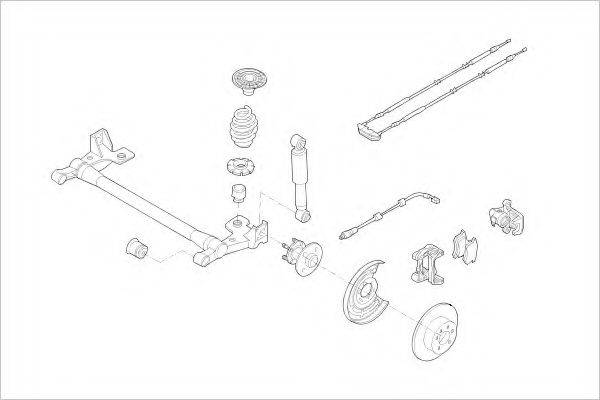 DELPHI OPEL18228R Підвіска колеса