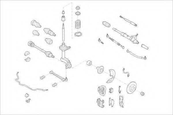 DELPHI VW01602F Підвіска колеса