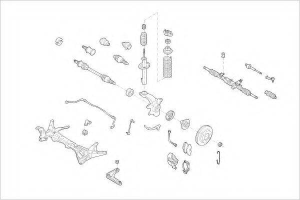 DELPHI FORD12384F Підвіска колеса