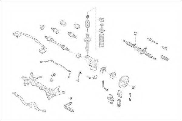 DELPHI FORD05190F Підвіска колеса