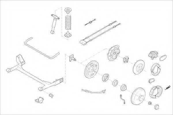 DELPHI FORD12446R Підвіска колеса