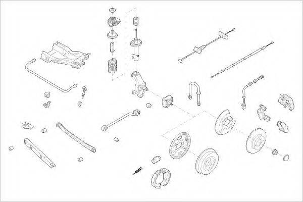 DELPHI FORD01304R Підвіска колеса