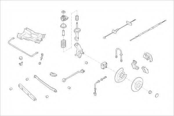 DELPHI FORD03915R Підвіска колеса