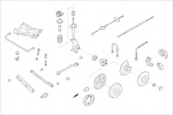 DELPHI FORD05821R Підвіска колеса